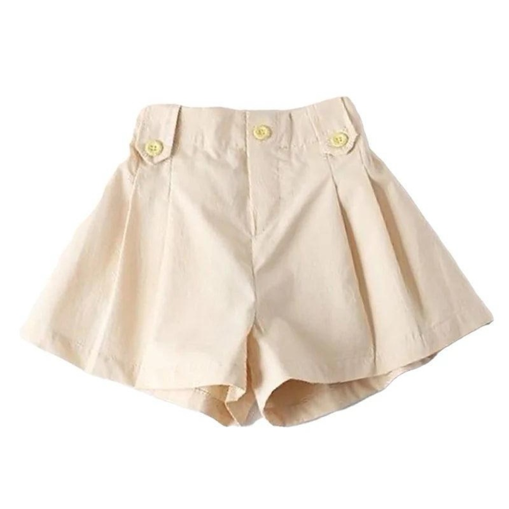 Children Cream Shorts